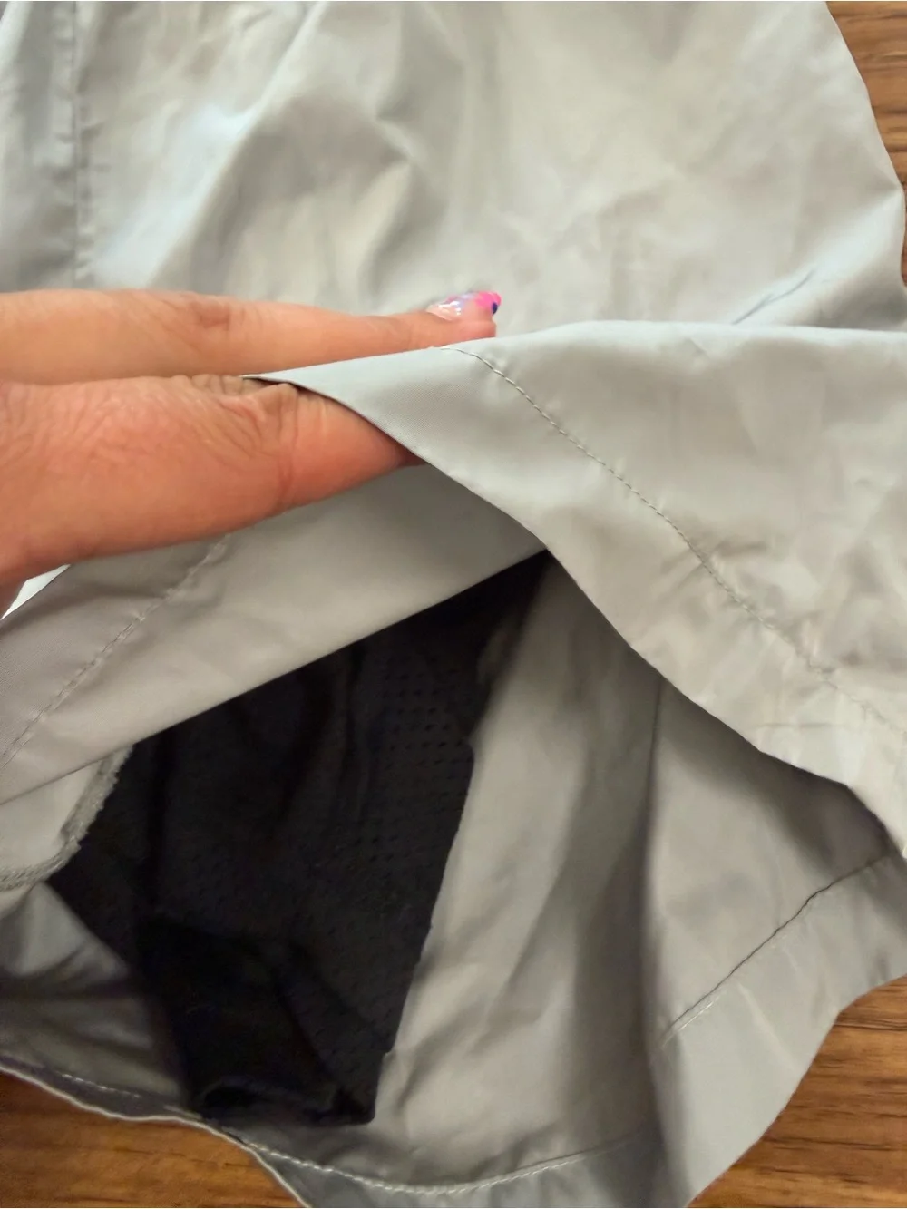 Men’s Dry Goods Light Gray Athletic Shorts with Script‎ Detail
